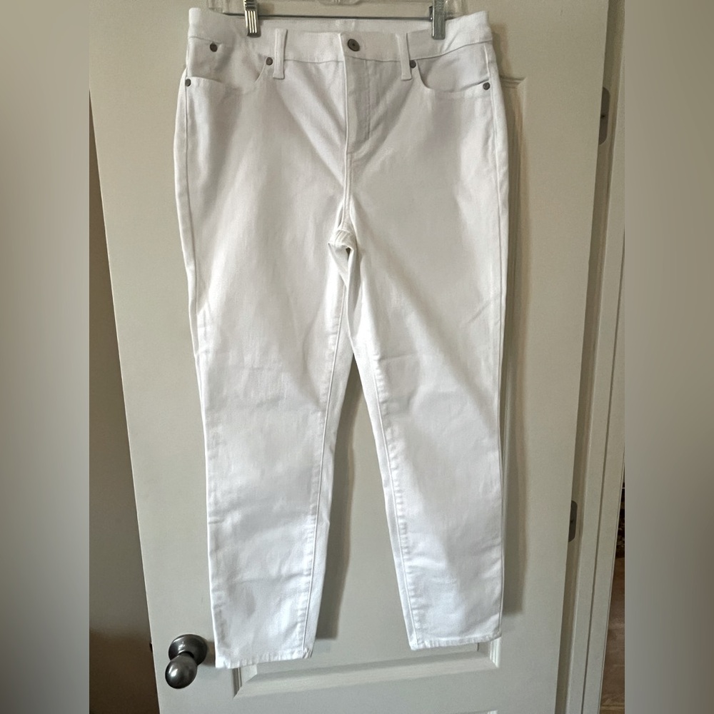 Talbots White Cropped Ankle Jeans